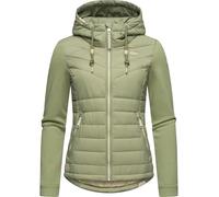 Ragwear Damen Übergangsjacke leichte Steppjacke kurz mit weichen Ärmeln und Kapuze Lucinda Light Olive2024 Gr. 4XL
