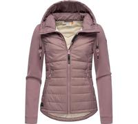 Ragwear Damen Übergangsjacke leichte Steppjacke kurz mit weichen Ärmeln und Kapuze Lucinda Mauve24 Gr. XL
