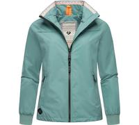 Ragwear Damen Übergangsjacke leichte wasserdichte Jacke kurz mit hohem Stehkragen Apola YOUMODO Ocean Green Gr. XXL