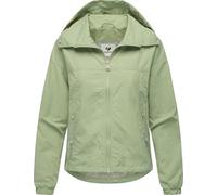 Ragwear Damen Übergangsjacke Oversized Sommerjacke kurz mit im Kragen verstaubarer Kapuze Cerys YOUMODO Dusty Green Gr. M