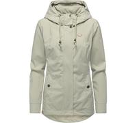 Ragwear Damen ultraleichte atmungsaktive und wasserdichte Übergangsjacke kurze Funktionsjacke mit verstellbarer Kapuze Alvena Summer YOUMODO XS-6XL