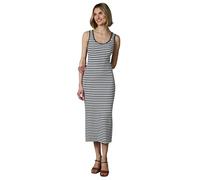 Shirtkleid RAGWEAR "Montyca Stripes YOUMODO", Damen, Gr. XL (42), Normalgrößen, navy, Material: 95% Baumwolle, 5% Elasthan, körpernah ca. Mitte Wade, Rundhals, Ärmel ohne Ärmelschlitz normaler Saum, K
