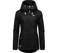 Ragwear Damen warme kurze Winterjacke mit Kapuze Monade Intl Black22 Gr. XXL