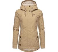 Ragwear Damen warme Winterjacke kurz mit Kapuze Monade Taupe24 Gr. L