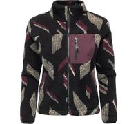 Ragwear Damen warme Plüschjacke Kurze Teddyfleece-Jacke mit hohem Kragen und Brusttasche Alaris Black25 Gr. L