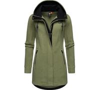 Ragwear Damen warme Teddyjacke lang Fleecemantel mit Kapuze Letti Teddy-Fleece YOUMODO XS-6XL