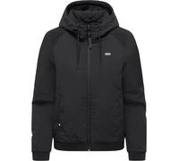 Bomberjacke RAGWEAR "Chinta Warm YOUMODO", Damen, Gr. S (36), schwarz, Obermaterial: 100% Nylon; Innenfutter: 100% Polyester; Wattierung: 100% Polyester, loose fit hüftbedeckend, Ärmel ohne Ärmelschli