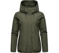 Winterjacke RAGWEAR "Sunniva", Damen, Gr. L (40), grün (olivgrün), Obermaterial: 100% Polyester. Futter: 100% Polyester. Wattierung: 100% Polyester, figurumspielend Po-bedeckend, hoch geschlossener Au