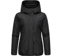Ragwear Damen warme wasserdichte und atmungsaktive Winterjacke kurz mit flauschigem Teddyfell-Innenfutter Sunniva YOUMODO Black Gr. S