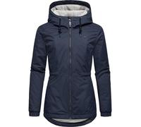 Ragwear Damen warme Winterjacke wasserdicht mit Kapuze Dankka Warm YOUMODO Navy Gr. 4XL