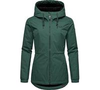 Ragwear Damen warme wasserdichte Winterjacke mit Kapuze Dankka Warm YOUMODO Pine Green Gr. L