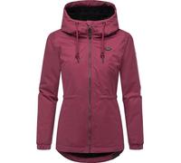 Winterjacke RAGWEAR "Dankka Warm", Damen, Gr. M (38), weinrot, Obermaterial: 100% Polyester; Innenfutter: 100% Polyester; Wattierung: 100% Polyester, Basic, figurumspielend Po-bedeckend, hoch geschlos