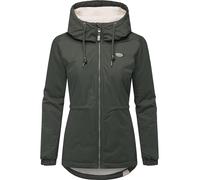 Winterjacke RAGWEAR "Dankka Warm", Damen, Gr. XL (42), grün (olivgrün), Obermaterial: 100% Polyester. Innenfutter: 100% Polyester. Wattierung: 100% Polyester, Basic, figurumspielend Po-bedeckend, hoch