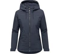 Ragwear Damen warme wasserdichte Winterjacke mit verstellbarer Kapuze Bevin Warm YOUMODO Navy Gr. S