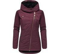 Ragwear Damen warme wasserdichte Winterjacke mit Ziernähten und kuscheliger Kapuze Gordon Intl Wine25 Gr. XL