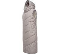 Steppweste RAGWEAR "Suminka Vest" Gr. XXXL (46), beige (elfenbeinfarben) Damen Westen Longwesten Stylische, lange Winterweste (97292649-XXXL)