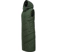 Steppweste RAGWEAR "Suminka Vest" Gr. XS (34), grün (olivgrün) Damen Westen Longwesten (15129434-XS)