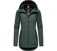 Ragwear Damen warme Winterjacke kurz wasserdicht mit Kapuze Zuzka Winter Dark Green23 Gr. 6XL