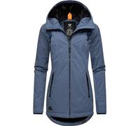 Ragwear Damen warme Winterjacke kurz wasserdicht mit Kapuze Zuzka Winter Indigo Blue23 Gr. 4XL