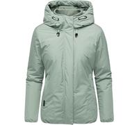 Winterjacke RAGWEAR "Sunniva Warm", Damen, Gr. XS (34), graugrün, Obermaterial: 100% Polyester, Innenfutter: 100% Polyester, Wattierung: 100% Polyester, Basic, figurumspielend hüftbedeckend, hoch gesc