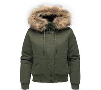 Winterjacke RAGWEAR "Deluxia YOUMODO", Damen, Gr. XL (42), olivgrün, Obermaterial: 100% Polyester; Innenfutter: 100% Polyester; Wattierung: 100% Polyester, gerade hüftlang, hoch geschlossener Ausschni