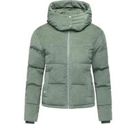 Steppjacke RAGWEAR "Roobie Cordy", Damen, Gr. L (40), graugrün, Obermaterial: 100% Baumwolle. Innenfutter: 100% Polyester. Wattierung: 100% Polyester, gerade hüftlang, hoch geschlossener Ausschnitt, w