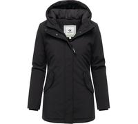 Softshellmantel RAGWEAR "Navanuti", Damen, Gr. L (40), schwarz, Obermaterial: 96% Polyester, 4% Elasthan, Innenfutter: 100% Polyester, Wattierung: 100% Polyester, tailliert Po-bedeckend, hoch geschlos