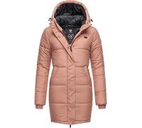 Steppmantel RAGWEAR "Relive Long Remake", Damen, Gr. XS (34), rosa (altrosa), Obermaterial: 100% Polyester (recycelt), Innenfutter: 100% Polyester (recycelt), Wattierung: 100% Polyester, casual, gerad
