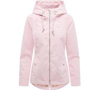 Ragwear Damen wasserdichte leichte Übergangsjacke kurze Jacke mit Kapuze Monadde Marshmallow Gr. S