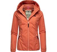 Outdoorjacke RAGWEAR "Dizzie" Gr. S (36), rot (ziegelrot) Damen Jacken Outdoorjacken stylische Übergangsjacke mit großer Kapuze (45800261-S)