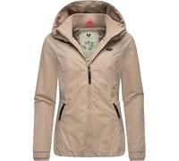 Outdoorjacke RAGWEAR "Dizzie" Gr. L (40), braun (latte macchiato) Damen Jacken Outdoorjacken stylische Übergangsjacke mit großer Kapuze (85019015-L) latte macchiato