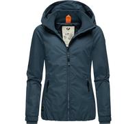 Outdoorjacke RAGWEAR "Dizzie", Damen, Gr. M (38), blau (hellpetrol), Außenmaterial: 100% Polyester; Innenfutter: 100% Polyester, regular fit hüftbedeckend, Ärmel ohne Ärmelschlitz Rippstrickbündchen,
