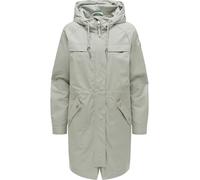 Regenmantel RAGWEAR "Ximenna", Damen, Gr. S (36), dusty olive, Obermaterial: 100% Polyester. Innenfutter: 100% Polyester, gerade ca. Mitte Oberschenkel, hoch geschlossener Ausschnitt, mit Knopf,Ärmel 