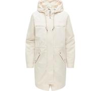Regenmantel RAGWEAR "Ximenna", Damen, Gr. M (38), ecru, Obermaterial: 100% Polyester. Innenfutter: 100% Polyester, gerade ca. Mitte Oberschenkel, hoch geschlossener Ausschnitt, mit Knopf,Ärmel mit Ärm