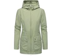 Funktionsjacke RAGWEAR "Monadetta A", Damen, Gr. XXL (44), grau (graugrün), Obermaterial: 100% Polyester, Innenfutter: 100% Polyester, Basic, figurumspielend Po-bedeckend, hoch geschlossener Ausschnit