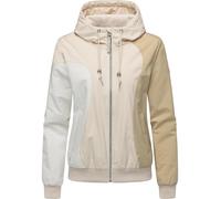 Bomberjacke RAGWEAR "Oggie Block Warm YOUMODO", Damen, Gr. XL (42), beige (ecru), Obermaterial: 100% Polyester, Innenfutter: 100% Polyester, Wattierung: 100% Polyester, lässig geschnitten hüftlang, ho