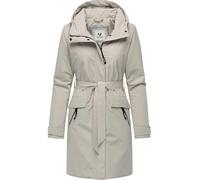 Ragwear Damen wasserdichter leichter Wintermantel warmer Parka mit Bindegürtel und Kapuze Horatia Warm YOUMODO XS-3XL