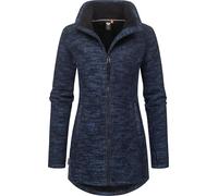 Ragwear Damen weiche Strickjacke Übergangsjacke mit Teddy-fleece Miram Melange YOUMODO Navy Gr. XXL