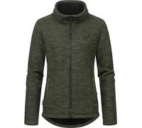 Strickjacke RAGWEAR "Liram Melange" Gr. 6XL (52), grün (olivgrün) Damen Strickjacken (70164231-6XL) olivgrün