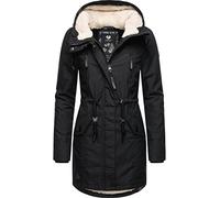 Wintermantel RAGWEAR "Elsie", Damen, Gr. 5XL (50), grau (ash), Außenmaterial: 65% Polyester, 35% Baumwolle. Innenfutter: 100% Polyester. Wattierung: 100% Polyester, tailliert ca. Mitte Oberschenkel, Ä