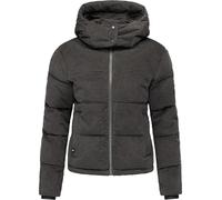 Steppjacke RAGWEAR "Roobie Cordy", Damen, Gr. M (38), grau (stone), Obermaterial: 100% Baumwolle. Innenfutter: 100% Polyester. Wattierung: 100% Polyester, gerade hüftlang, hoch geschlossener Ausschnit