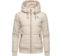 Ragwear Damen Winter Steppjacke wasserdicht (Wasseräule 8.000mm) mit Kapuze Nuggys Solid Beige Gr. 3XL