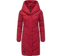 Langer Winter Steppmantel mit Kapuze "Natalka" Dark Red25 4XL