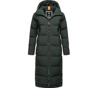 Ragwear Damen Winter-Steppmantel Patrise wasserdicht, atmungsaktiv, vegan | Länge: wadenlang | Wärmegrad 3 von 3 - warm gefüttert | wasserdicht, atmungsaktiv | gefütterte Kapuze | Gehschlitze