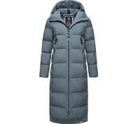 Wintermantel RAGWEAR "Patrise" Gr. S (36), grau Damen Mäntel Wintermäntel Extralanger Winter Steppmantel mit Gehschlitzen (58359048-S)