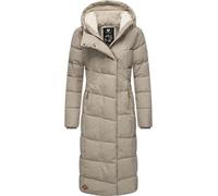 Wintermantel RAGWEAR "Pavla Long", Damen, Gr. S (36), grau (taupe), Außenmaterial: 100% Polyester. Innenfutter: 100% Polyester. Wattierung: 100% Polyester, figurumspielend ca. Mitte Wade, Ärmel ohne Ä