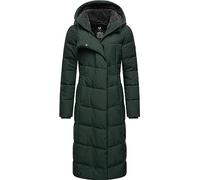 Ragwear Damen Winter-Steppmantel Pavla Long wasserdicht und atmungsaktiv | Länge: wadenlang | Wärmegrad 3 von 3 - warm gefüttert | wasserdicht, winddicht und atmungsaktiv | gefütterte Kapuze