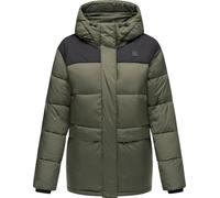 Anorak RAGWEAR "Wikesh", Damen, Gr. S (36), grün (olivgrün), Obermaterial 1: 100% Nylon. Obermaterial 2: 100% Polyester. Innenfutter: 100% Polyester. Wattierung: 100% Polyester, lässig geschnitten hüf
