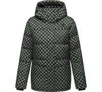 Steppjacke RAGWEAR "Wikesh Print" Gr. XXXL (46), grau (graugrün) Damen Jacken (76687160-XXXL) graugrün