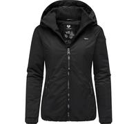 Ragwear Damen Winterjacke warmer Kurzmantel mit Kapuze Dizzie Winter Intl Black22 Gr. S